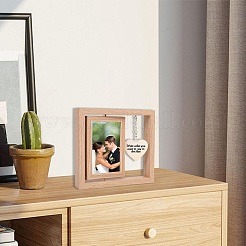 Вращающаяся подставка для фоторамки из мдф&nbsp;AJEW-WH20017-78A