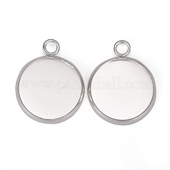 Cabochon pendenti in acciaio inossidabile 304&nbsp;STAS-F191-14S-D