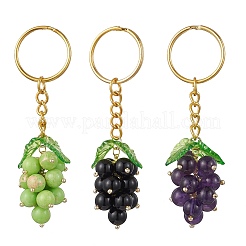 3 шт. брелок из императорской яшмы&nbsp;KEYC-MZ00043