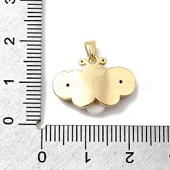 Латунные микро проложить кубического циркония подвески KK-H089-18G