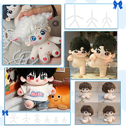 6шт 6 стиля пластиковая фигурка подвижный скелет DIY-OC0012-10