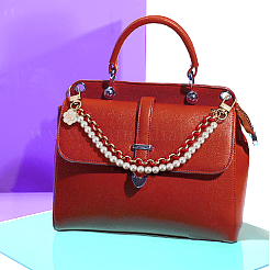 4 шт. 4-цветные пластиковые бусины с жемчугом и цепочкой из искусственной кожи для мобильных ремней FIND-AN0001-13