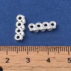 La placcatura in ottone pavimenta barre distanziatrici in zirconia cubica trasparente&nbsp;KK-B088-11C-S