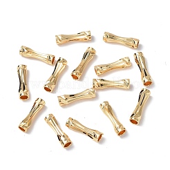 真鍮製チューブビーズ  カドミウムフリー＆ニッケルフリー＆鉛フリー  18KGP本金メッキ  15x4mm  穴：3mm&nbsp;KK-P223-16G