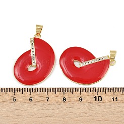 Ottone micro spianare pendenti zirconi&nbsp;KK-C095-05G