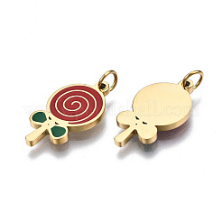 Эмалевые подвески из хирургической нержавеющей стали 316 STAS-S116-406G