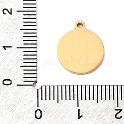 Flache runde Anhänger aus natürlicher weißer Muschel&nbsp;STAS-P431-29G-01