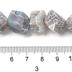 Естественные выветрившиеся агатовые бусины&nbsp;G-Q169-C04-01A