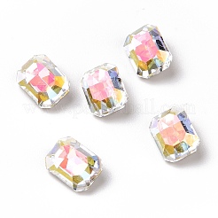 Cabochon in strass di vetro in stile ab chiaro&nbsp;RGLA-J018-A-001LA