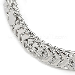 Bracelets en laiton plaqués en rack pour femmes&nbsp;BJEW-K244-03P