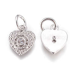 Латунные микро проложить кубического циркония подвески&nbsp;KK-D159-02P