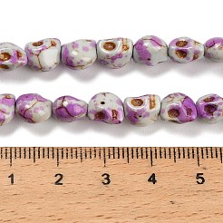 Синтетических нитей бирюзовые бусы TURQ-F019-02C