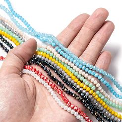 Стеклянные бусины с гальваническим покрытием &nbsp;EGLA-X0007-01E-4mm