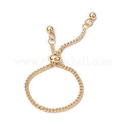 Регулируемые витые латунные панцирные цепочки кольца для женщин RJEW-JR00865