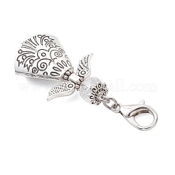 3 шт. подвеска в виде ангела из сплава и стекла в тибетском стиле&nbsp;HJEW-JM03959