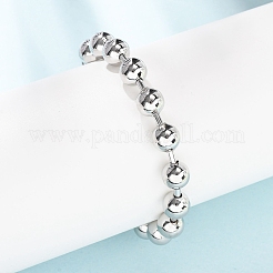 Bracciali a catena con maglie a sfera in ottone per donna&nbsp;BJEW-H640-02B-P