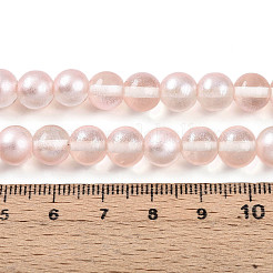Perles de verre transparentes de peinture de cuisson&nbsp;X1-DGLA-N011-8mm-03