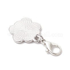 Подвесные украшения из сплава с эмалью в виде отпечатка лапы&nbsp;HJEW-JM03534