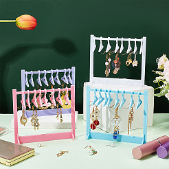 4セット 4色アクリルイヤリングスタンドセット  イヤリングディスプレイホルダー  ミックスカラー  完成品：13x4.5x11.5cm  1セット/色&nbsp;EDIS-CA0002-02