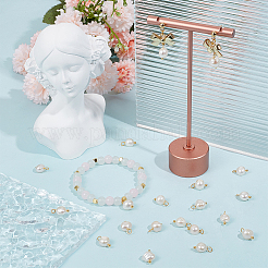 40 шт. овальные подвески из натурального пресноводного жемчуга PALLOY-BBC0001-03