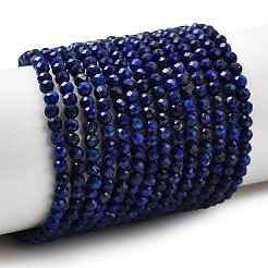 Нитки бусины из натурального ляписа-лазури&nbsp;G-F596-49