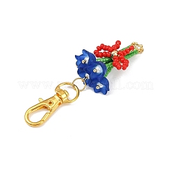 Bouquet di perline di vetro fatte a mano e pendenti in acrilico&nbsp;HJEW-MZ00269-02