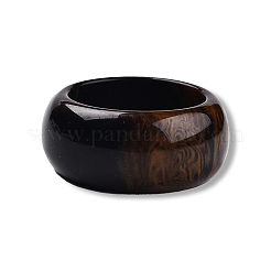 Кольцо на палец с простой полосой из смолы для женщин RJEW-N041-01-B01