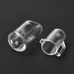 15 шт. Прозрачный пластиковый набор игровых чашек для еды AJEW-K030-04