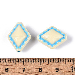 Окрашенные непрозрачные акриловые бусины OACR-T029-02U