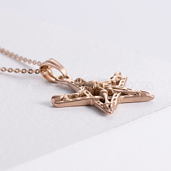 Винтажные готические ожерелья из нержавеющей стали с подвеской в виде скелета-пентаграммы для женщин и мужчин DG5825