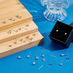 30 пара 3 стилей 925 серьги-гвоздики из стерлингового серебра для женщин&nbsp;EJEW-PH0002-09