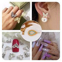 Около 5500 шт. 11-х цветных стеклянных заостренных стразов RGLA-FW0001-04