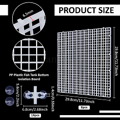 8 Stück PP-Kunststoff-Isolationsplatte für den Boden von Aquarien&nbsp;FIND-BC0019-46B-01