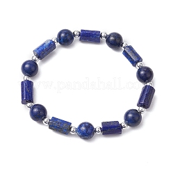 Braccialetti elasticizzati con perline rotonde e pietre preziose naturali da donna&nbsp;BJEW-JB11137