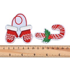 32 шт. рождественские заплатки из полиэфирной ткани PATC-C001-01