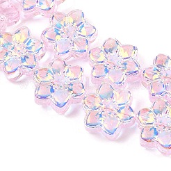 Стеклянные бусины с гальваническим покрытием &nbsp;EGLA-P069-02A-AB02