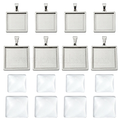 NBEADS 10 Pz Vassoio Per Ciondolo Con Castone Rotondo, Incastonatura Per Ciondolo Cabochon In Dorati, Castone Vuoto Base Vuota Per Cabochon Per Foto Fai Da Te Collana Ciondolo