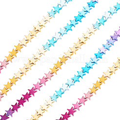 2 нити градиентного цвета гальванизированные синтетические немагнитные гематитовые бусины нити&nbsp;G-TA0002-82