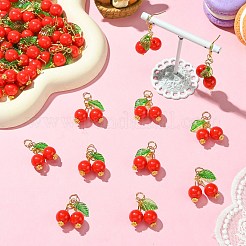 50шт. подвески из акрила в виде вишни&nbsp;PALLOY-CJ00164