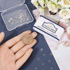 150 шт. 925 открытых кольца из стерлингового серебра STER-CN0001-42