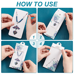 20шт 5 стиля бумажные карты отображения ювелирных изделий DIY-PH0013-44