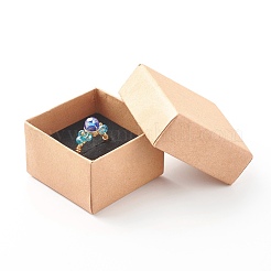 Anello per dito con perline di vetro sfaccettato placcato&nbsp;RJEW-TA00014-04