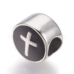 Европейские бусины из нержавеющей стали 304 STAS-E454-46AS