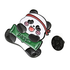 Panda mit Bambus-Emaille-Pins&nbsp;AL-CBAC5A3-02A