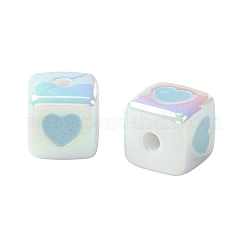 10 шт. непрозрачные акриловые эмалевые бусины&nbsp;ACRC-FS0001-02C