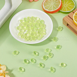 50 Stück transparente Acrylperlen&nbsp;TACR-TADJ0001-01C