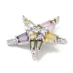 Стойка гальванопокрытие латунные кнопки с микропаве из кубического циркония KK-K293-17P-01