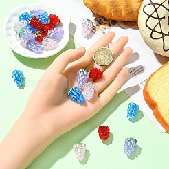 3шт ручной работы бусины лэмпворк&nbsp;LAMP-YW0001-73A-01