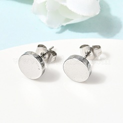 Boucles d'oreilles à tige en acier inoxydable 304&nbsp;EJEW-L309-01B-P