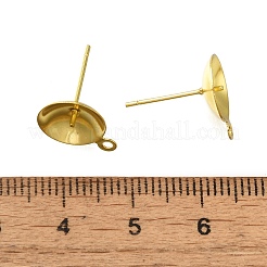 Фурнитура для сережек-гвоздиков из нержавеющей стали 304 STAS-P370-02F-G